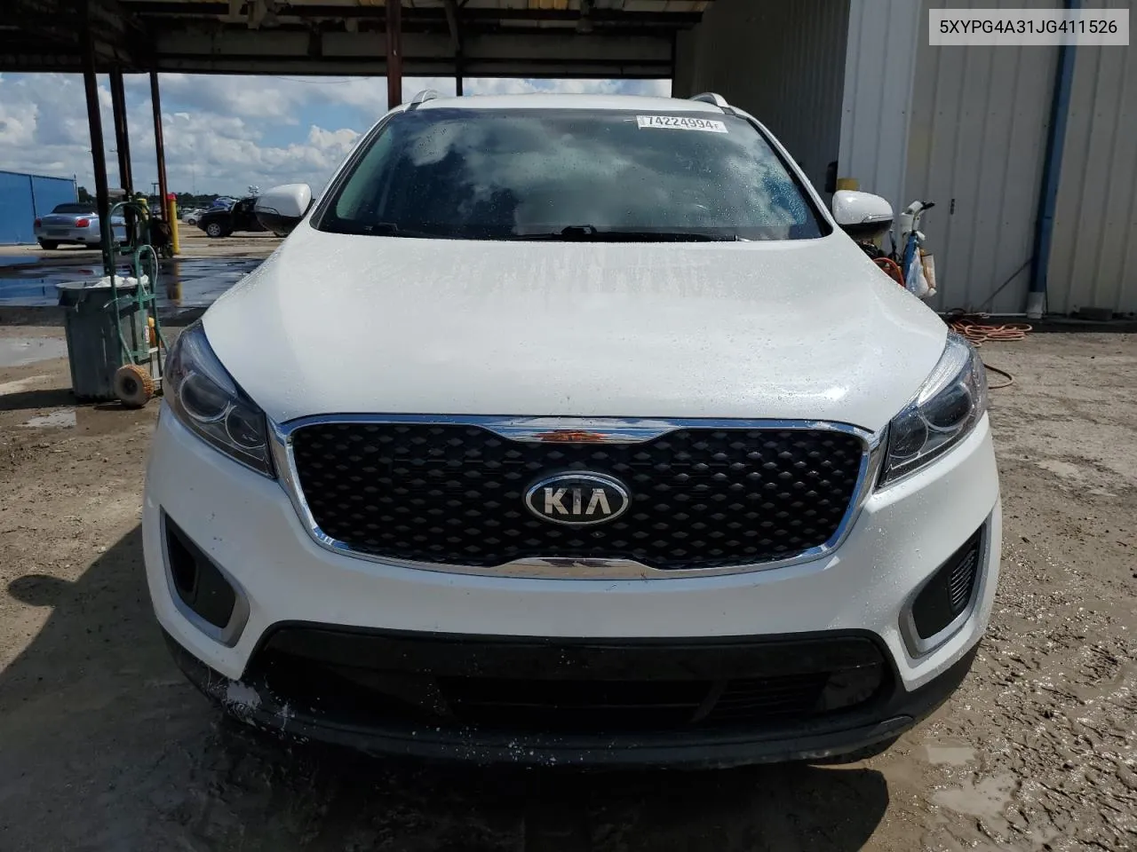 2018 Kia Sorento Lx VIN: 5XYPG4A31JG411526 Lot: 74224994