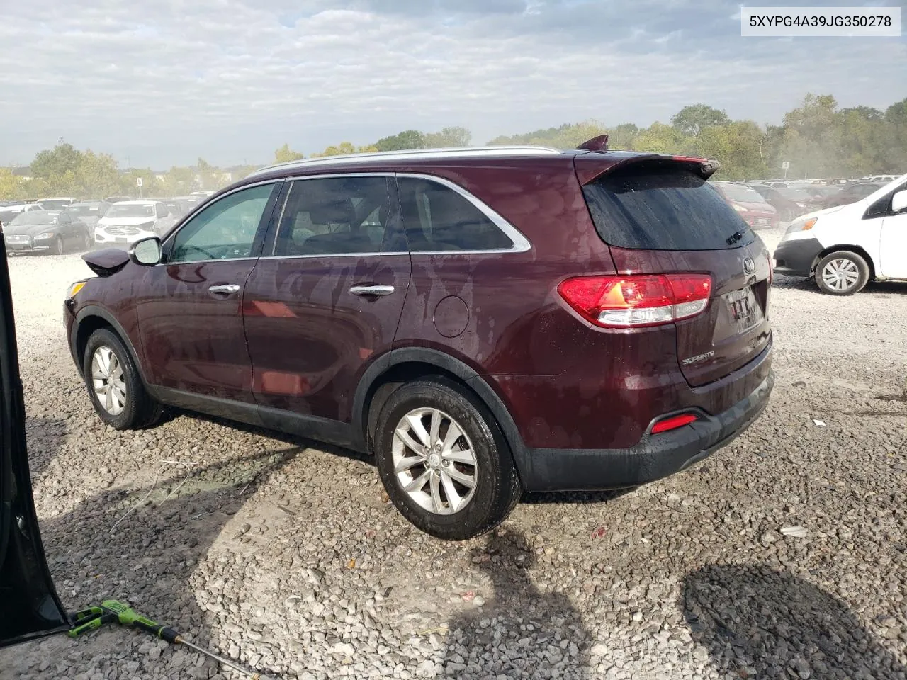 2018 Kia Sorento Lx VIN: 5XYPG4A39JG350278 Lot: 74295724