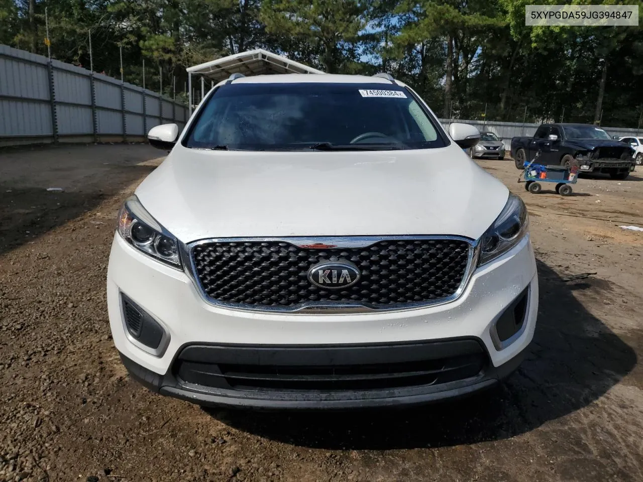 2018 Kia Sorento Lx VIN: 5XYPGDA59JG394847 Lot: 74500384