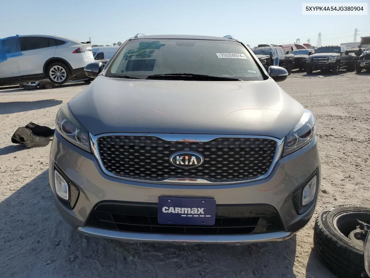 2018 Kia Sorento Sx VIN: 5XYPK4A54JG380904 Lot: 75534024