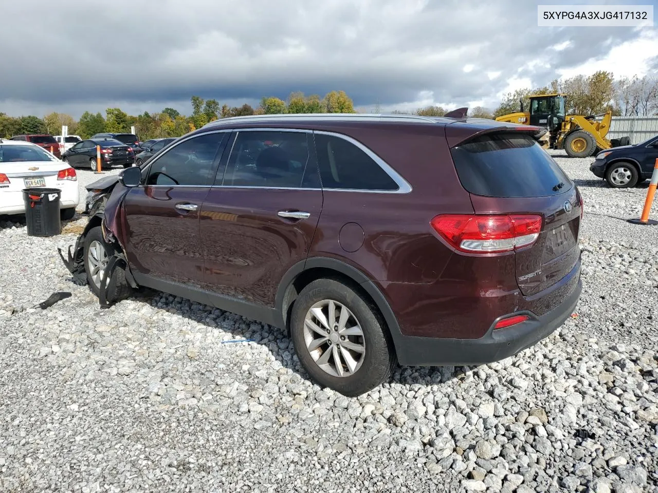 2018 Kia Sorento Lx VIN: 5XYPG4A3XJG417132 Lot: 76053934