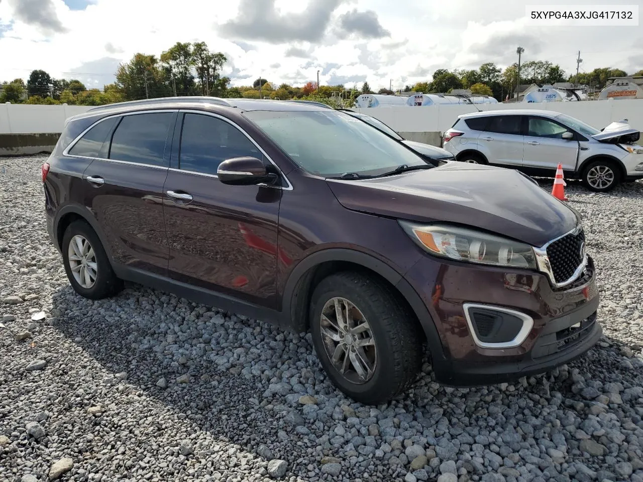 2018 Kia Sorento Lx VIN: 5XYPG4A3XJG417132 Lot: 76053934