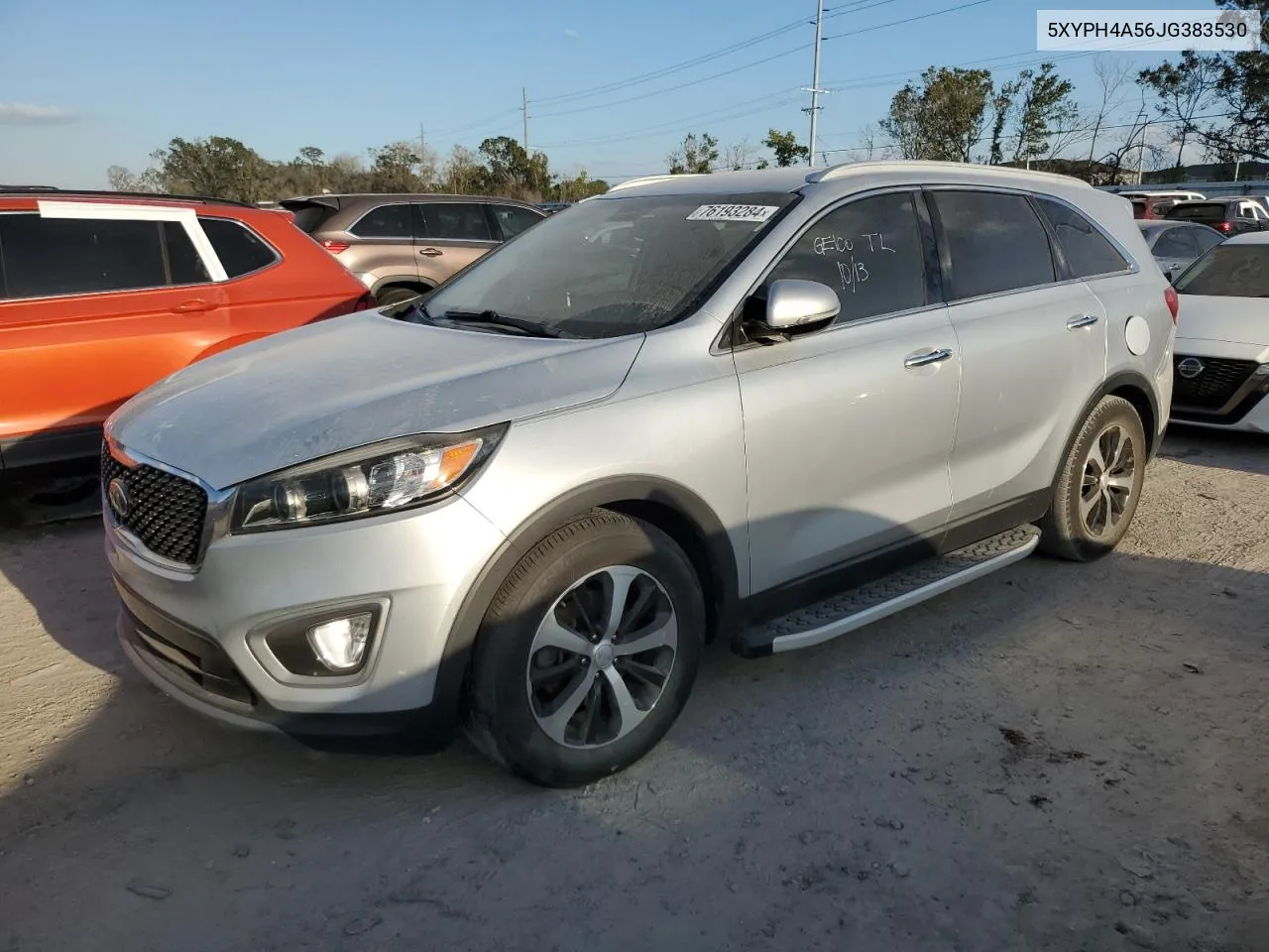 2018 Kia Sorento Ex VIN: 5XYPH4A56JG383530 Lot: 76193284