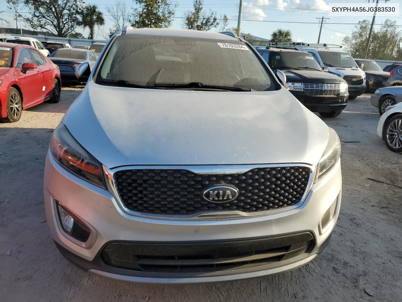 2018 Kia Sorento Ex VIN: 5XYPH4A56JG383530 Lot: 76193284