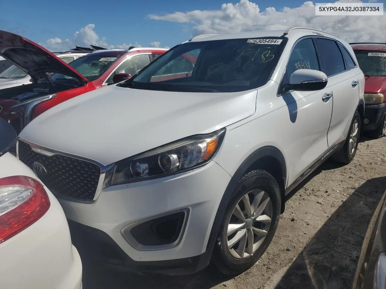 2018 Kia Sorento Lx VIN: 5XYPG4A32JG387334 Lot: 76305494