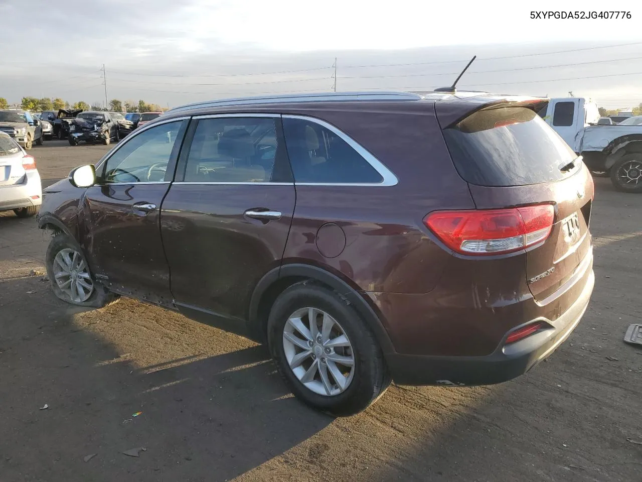 2018 Kia Sorento Lx VIN: 5XYPGDA52JG407776 Lot: 76348914