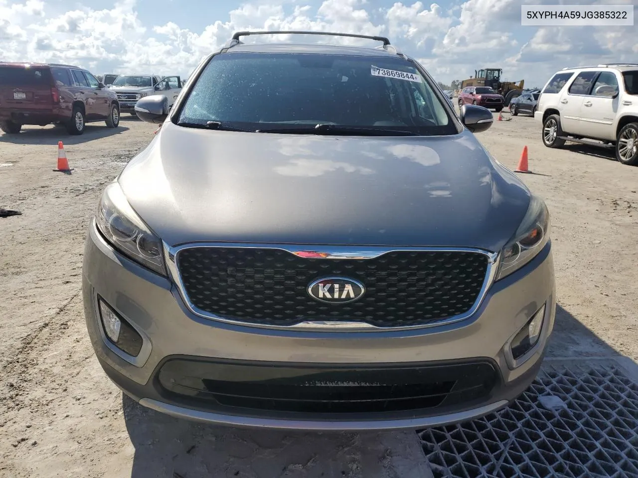 2018 Kia Sorento Ex VIN: 5XYPH4A59JG385322 Lot: 77813334