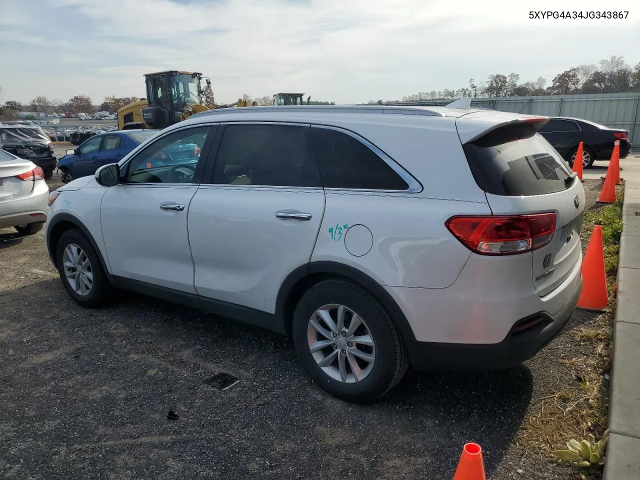 5XYPG4A34JG343867 2018 Kia Sorento Lx