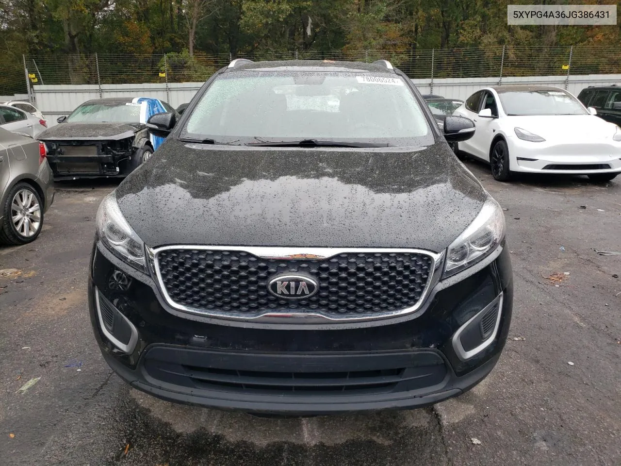 2018 Kia Sorento Lx VIN: 5XYPG4A36JG386431 Lot: 78006524