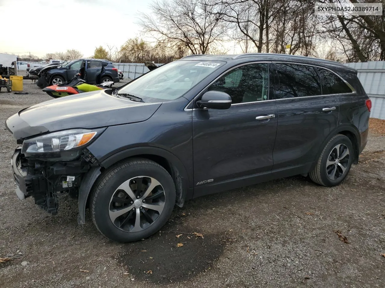 2018 Kia Sorento Ex VIN: 5XYPHDA52JG389714 Lot: 78469614