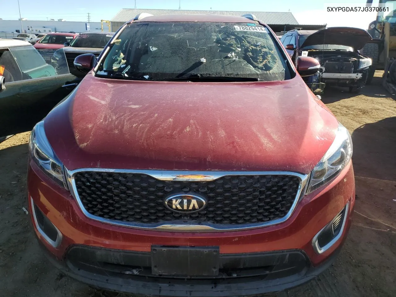 2018 Kia Sorento Lx VIN: 5XYPGDA57JG370661 Lot: 78829414