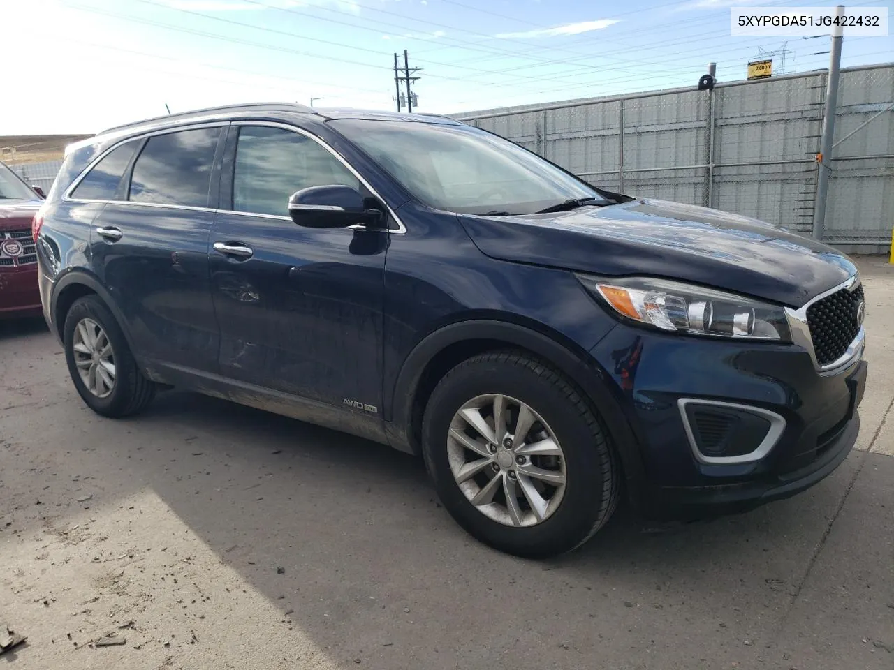 2018 Kia Sorento Lx VIN: 5XYPGDA51JG422432 Lot: 79659524