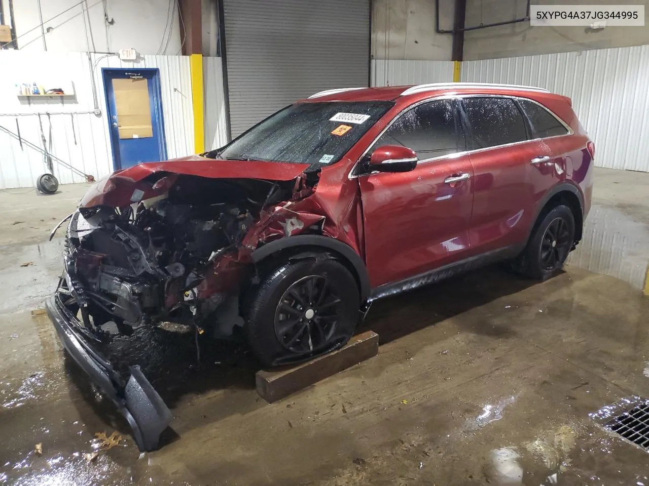 2018 Kia Sorento Lx VIN: 5XYPG4A37JG344995 Lot: 80035044