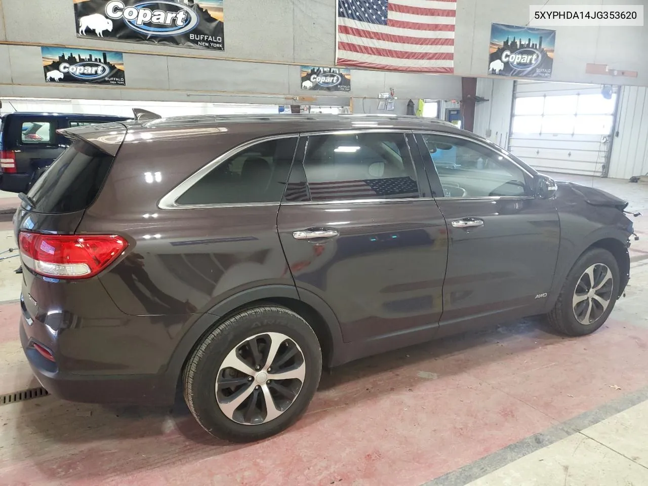 2018 Kia Sorento Ex VIN: 5XYPHDA14JG353620 Lot: 80290414