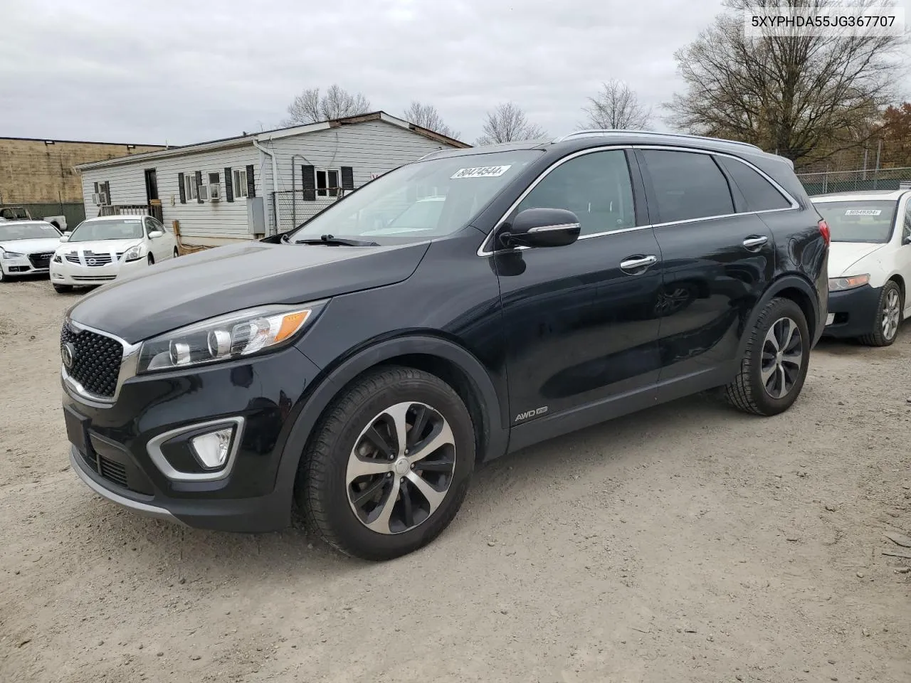 2018 Kia Sorento Ex VIN: 5XYPHDA55JG367707 Lot: 80474544