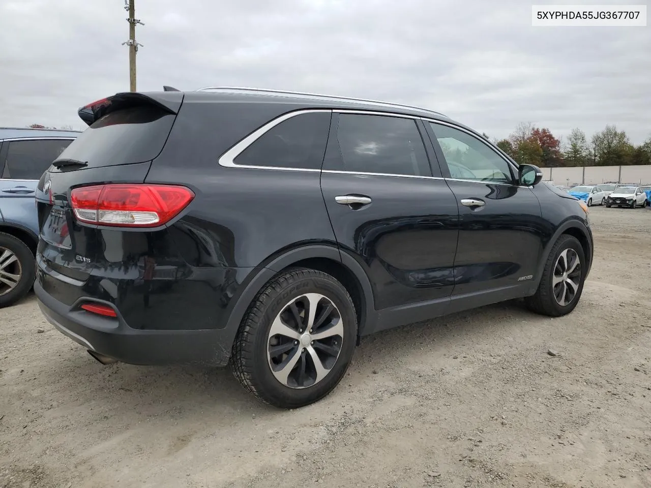 2018 Kia Sorento Ex VIN: 5XYPHDA55JG367707 Lot: 80474544