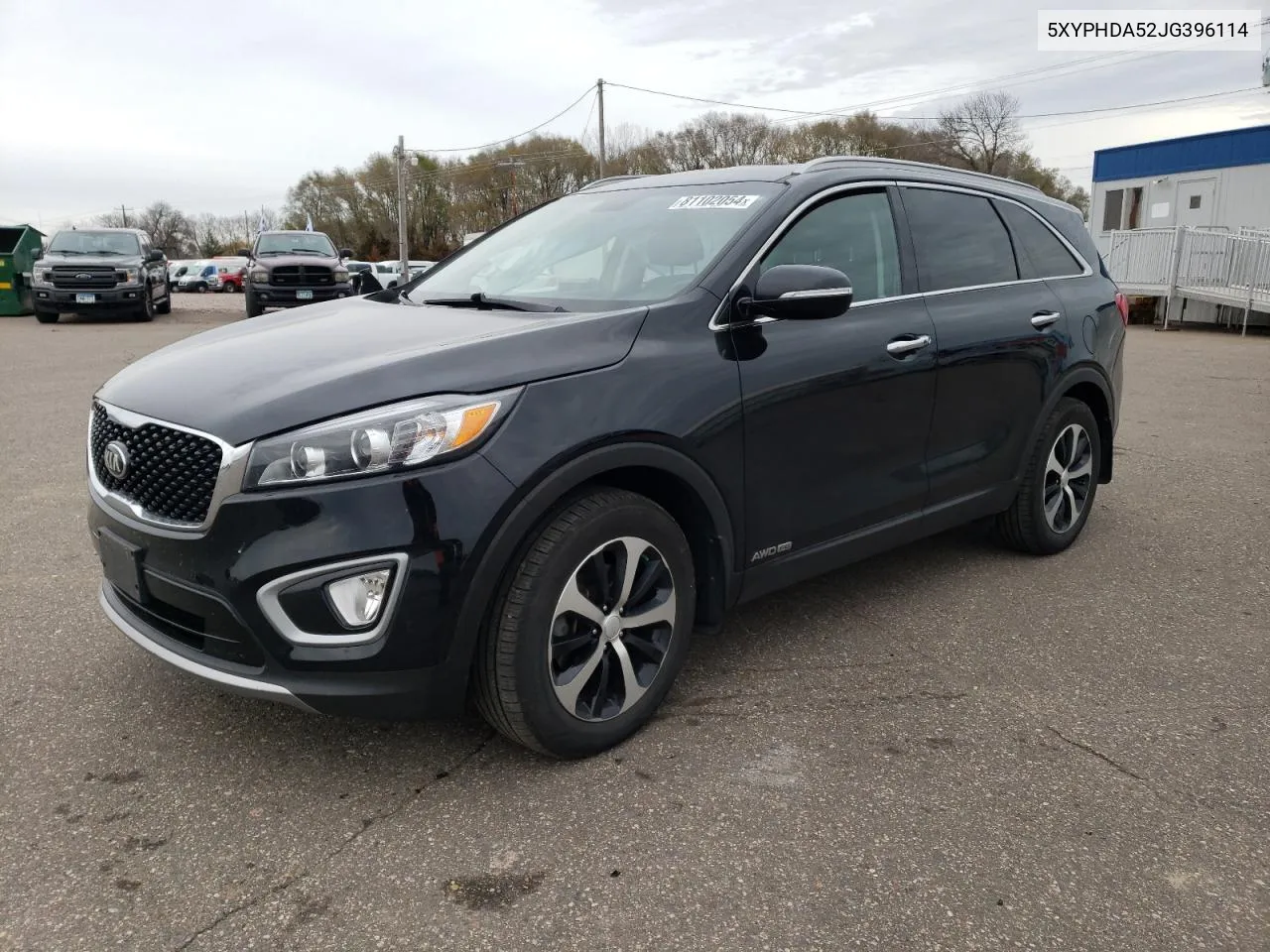 2018 Kia Sorento Ex VIN: 5XYPHDA52JG396114 Lot: 81102054