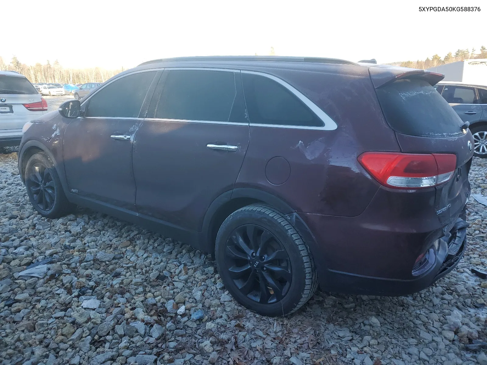 2019 Kia Sorento Lx VIN: 5XYPGDA50KG588376 Lot: 39922294