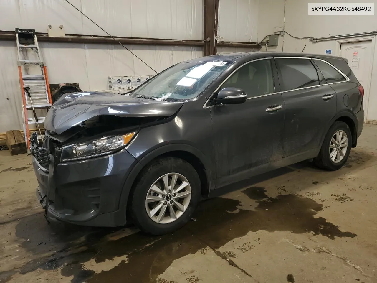 2019 Kia Sorento L VIN: 5XYPG4A32KG548492 Lot: 39967794