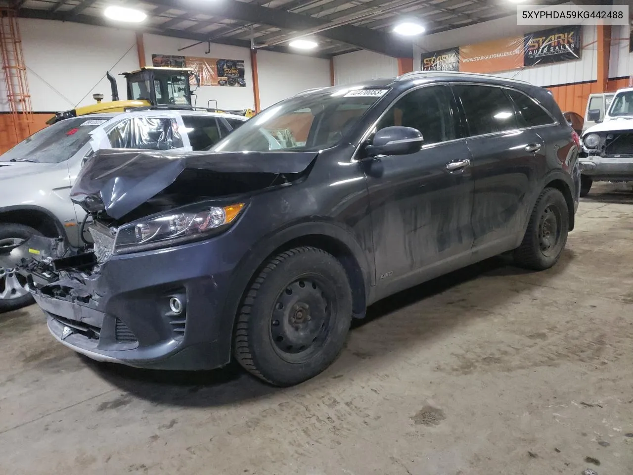 2019 Kia Sorento Ex VIN: 5XYPHDA59KG442488 Lot: 40470053