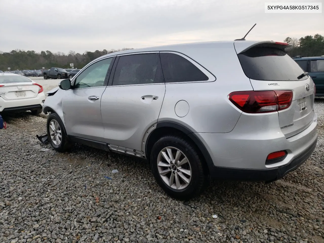 2019 Kia Sorento Lx VIN: 5XYPG4A58KG517345 Lot: 41164854