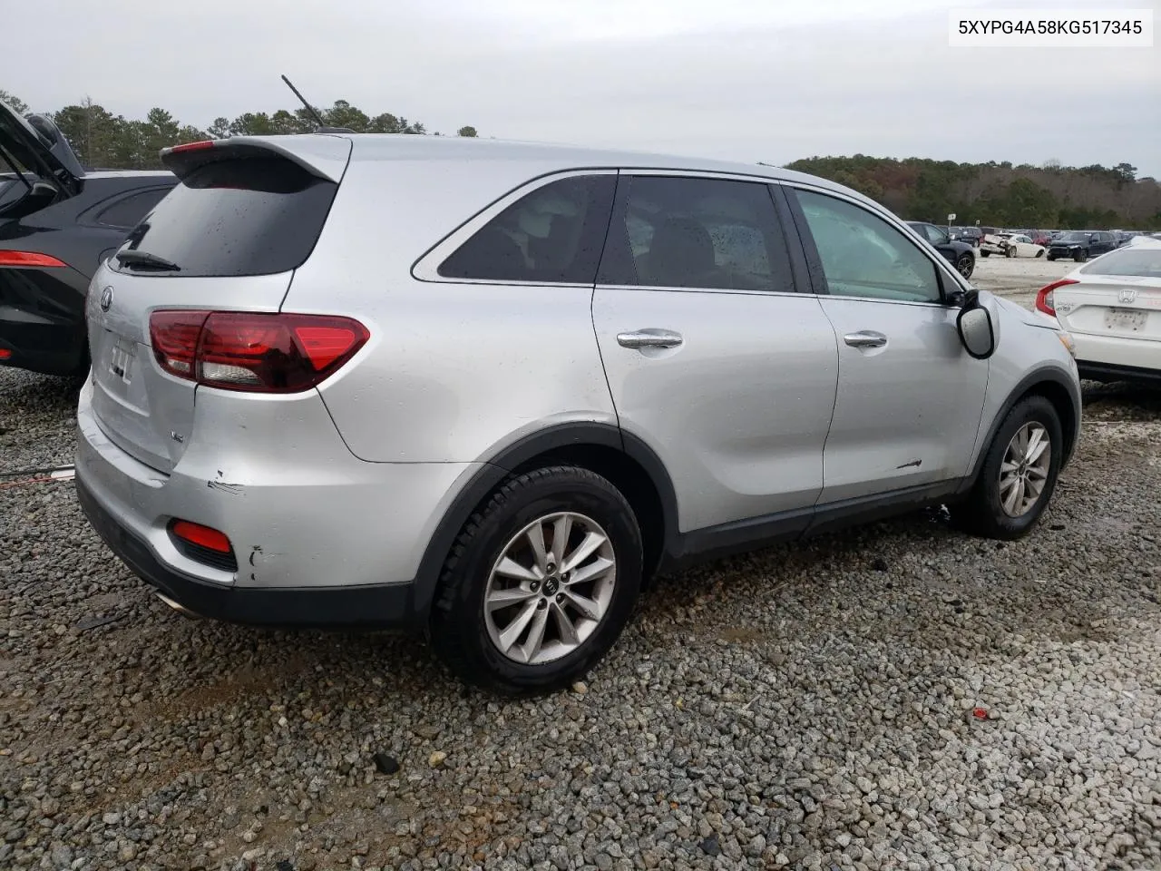 2019 Kia Sorento Lx VIN: 5XYPG4A58KG517345 Lot: 41164854