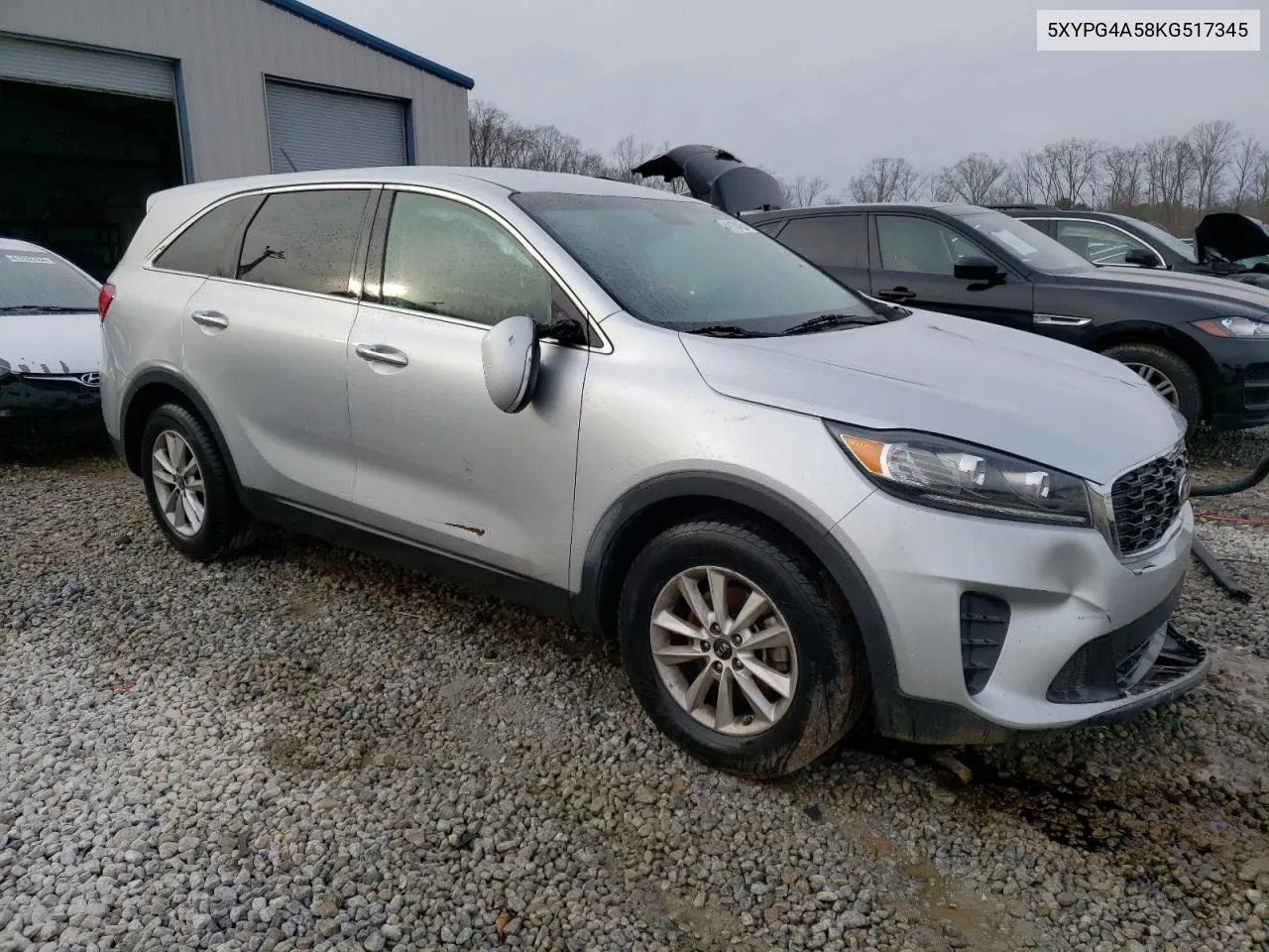 2019 Kia Sorento Lx VIN: 5XYPG4A58KG517345 Lot: 41164854