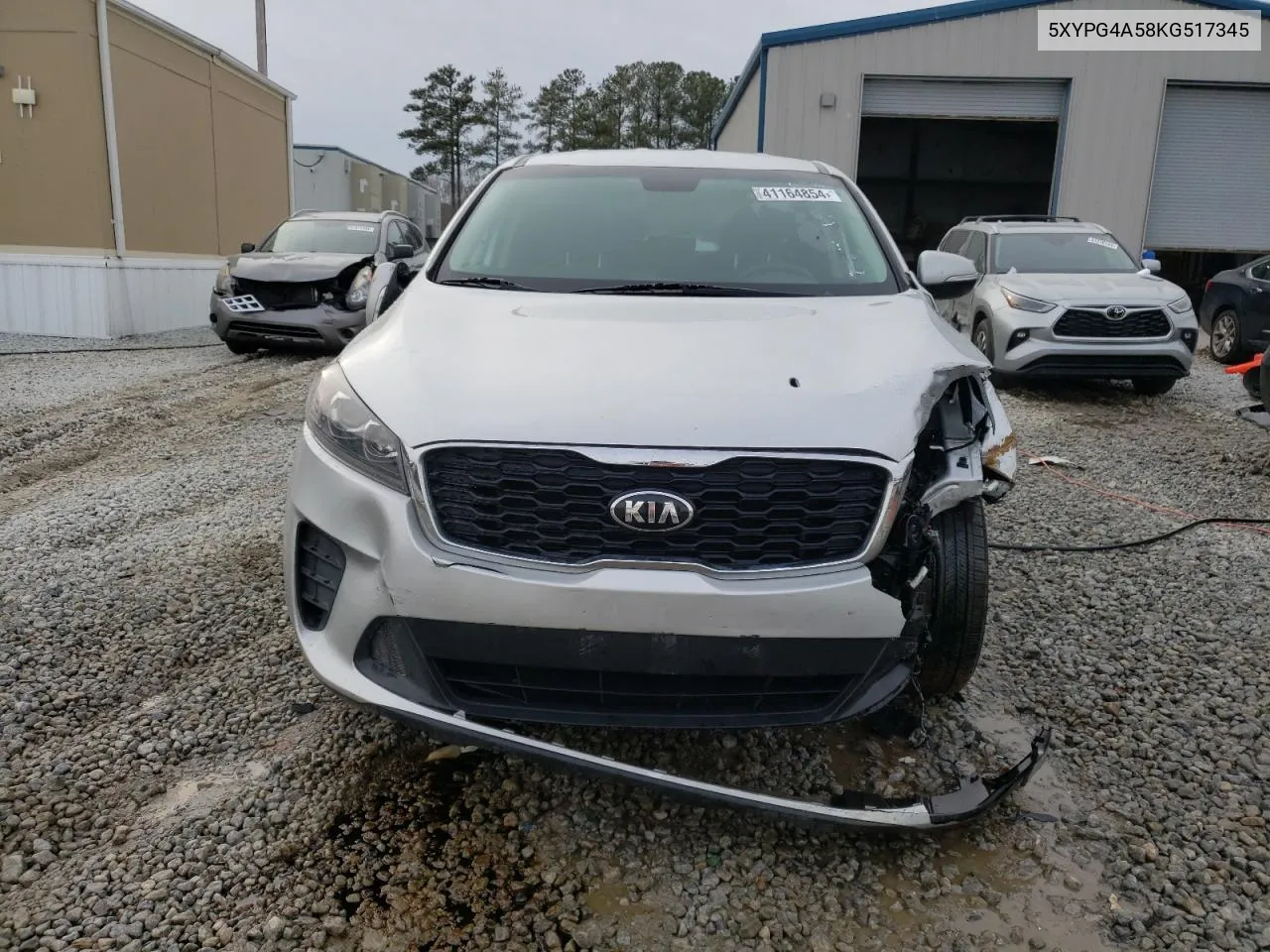 2019 Kia Sorento Lx VIN: 5XYPG4A58KG517345 Lot: 41164854