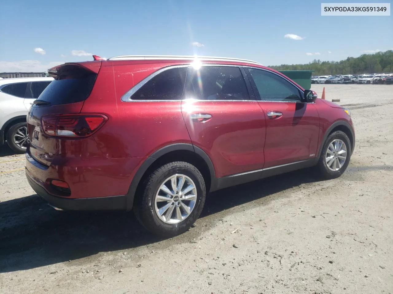 2019 Kia Sorento L VIN: 5XYPGDA33KG591349 Lot: 48909234