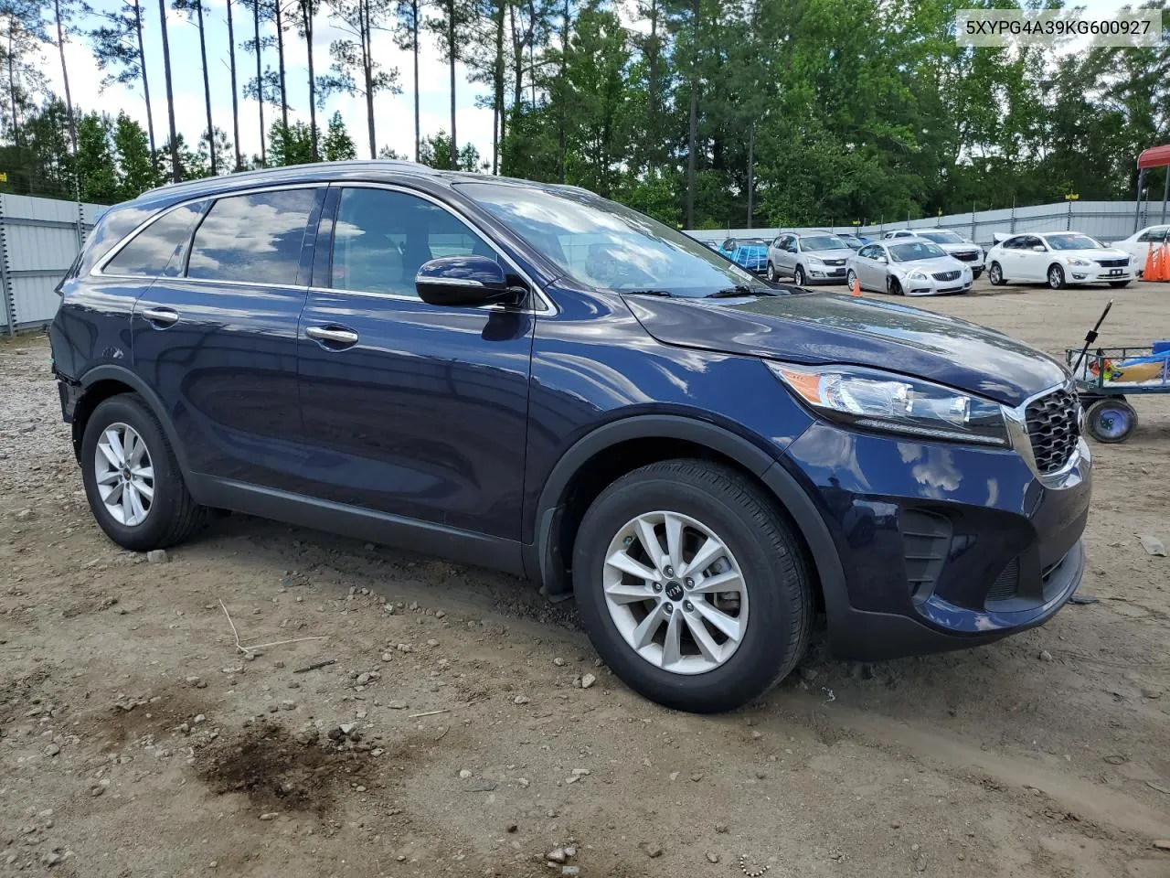 2019 Kia Sorento L VIN: 5XYPG4A39KG600927 Lot: 53393654