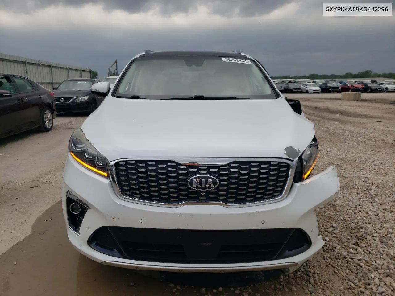 2019 Kia Sorento Sx VIN: 5XYPK4A59KG442296 Lot: 55302434