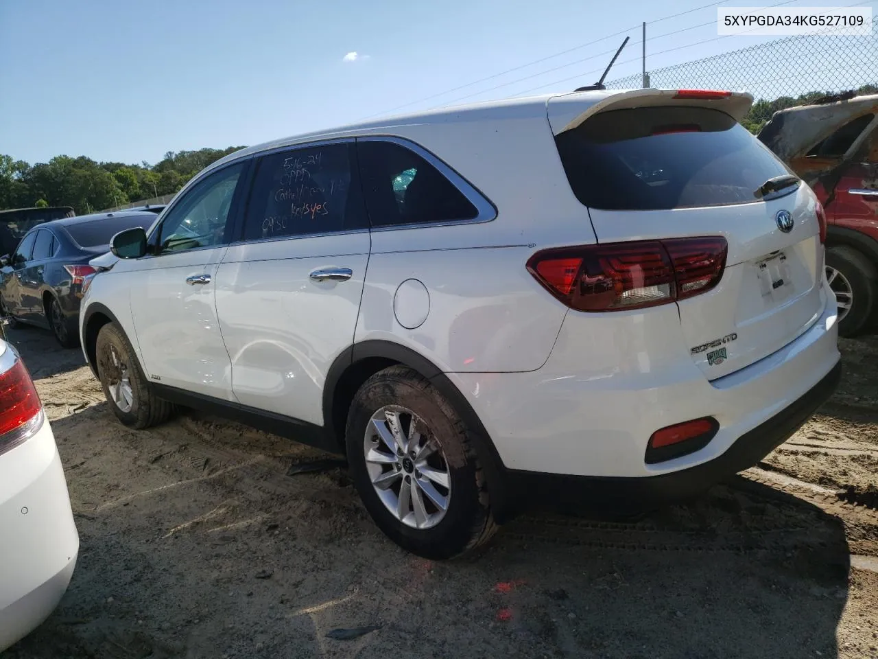 2019 Kia Sorento L VIN: 5XYPGDA34KG527109 Lot: 55659144