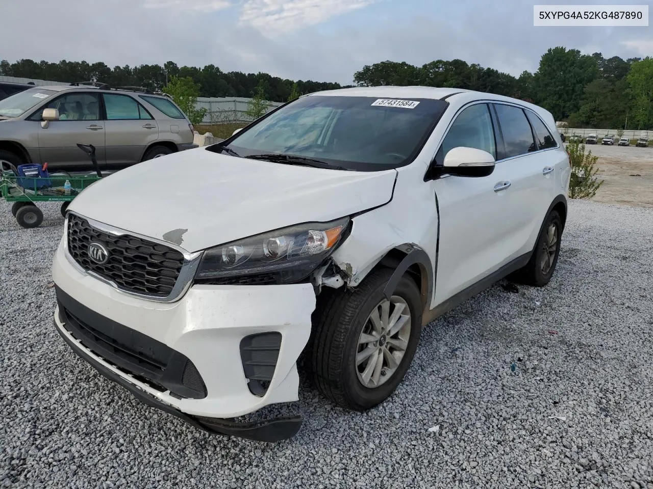 2019 Kia Sorento Lx VIN: 5XYPG4A52KG487890 Lot: 57431584