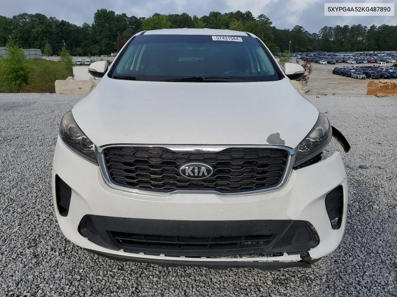 2019 Kia Sorento Lx VIN: 5XYPG4A52KG487890 Lot: 57431584