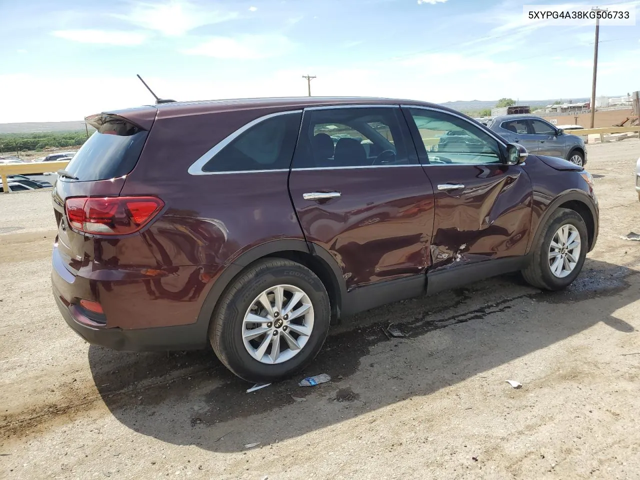 2019 Kia Sorento L VIN: 5XYPG4A38KG506733 Lot: 57443514