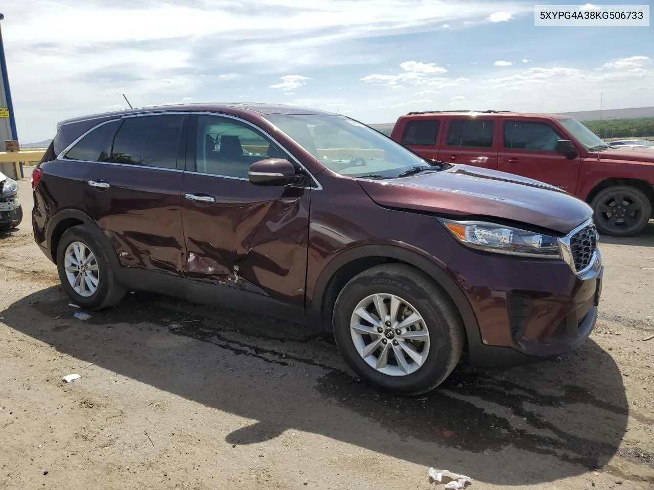 2019 Kia Sorento L VIN: 5XYPG4A38KG506733 Lot: 57443514