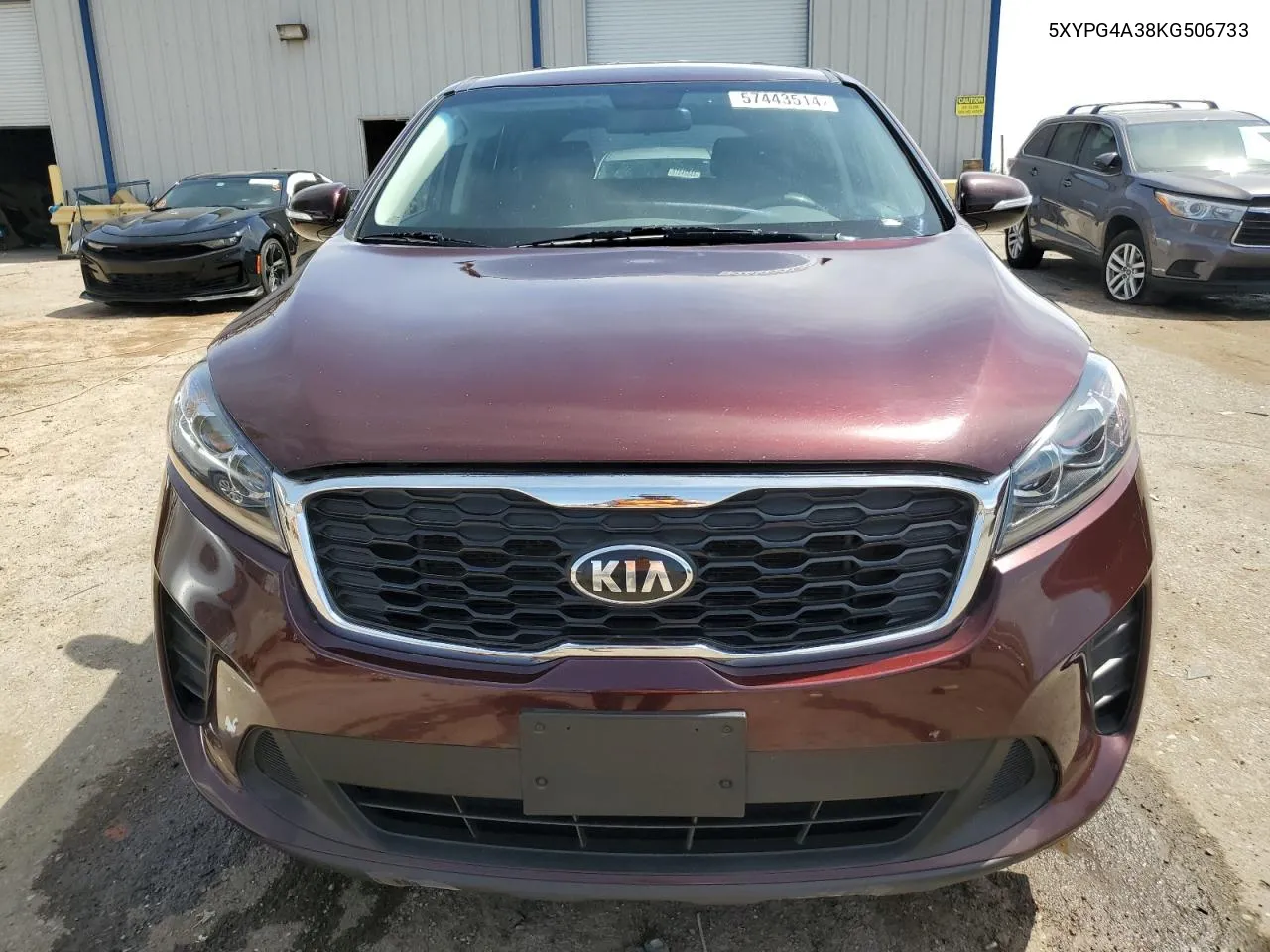 2019 Kia Sorento L VIN: 5XYPG4A38KG506733 Lot: 57443514