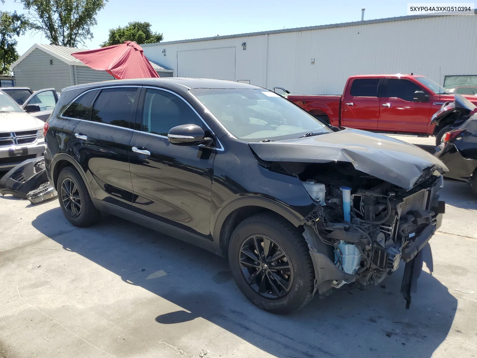 2019 Kia Sorento L VIN: 5XYPG4A3XKG510394 Lot: 57924244