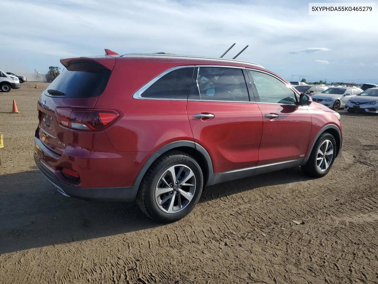 2019 Kia Sorento Ex VIN: 5XYPHDA55KG465279 Lot: 59540894