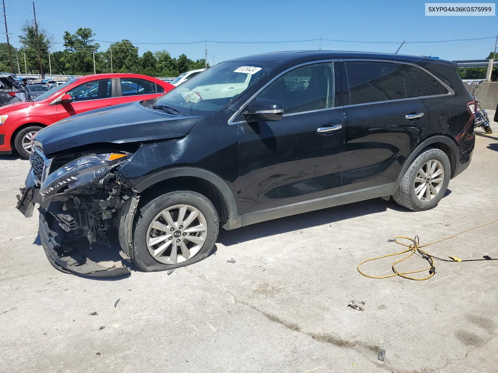 2019 Kia Sorento L VIN: 5XYPG4A36KG575999 Lot: 61250434