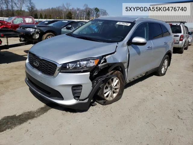 2019 Kia Sorento Lx VIN: 5XYPGDA55KG476740 Lot: 62410294