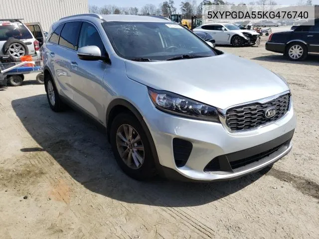 2019 Kia Sorento Lx VIN: 5XYPGDA55KG476740 Lot: 62410294