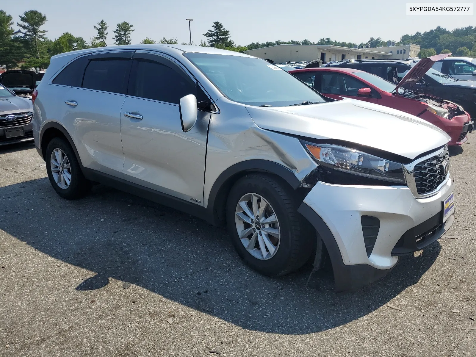 2019 Kia Sorento Lx VIN: 5XYPGDA54KG572777 Lot: 62599934