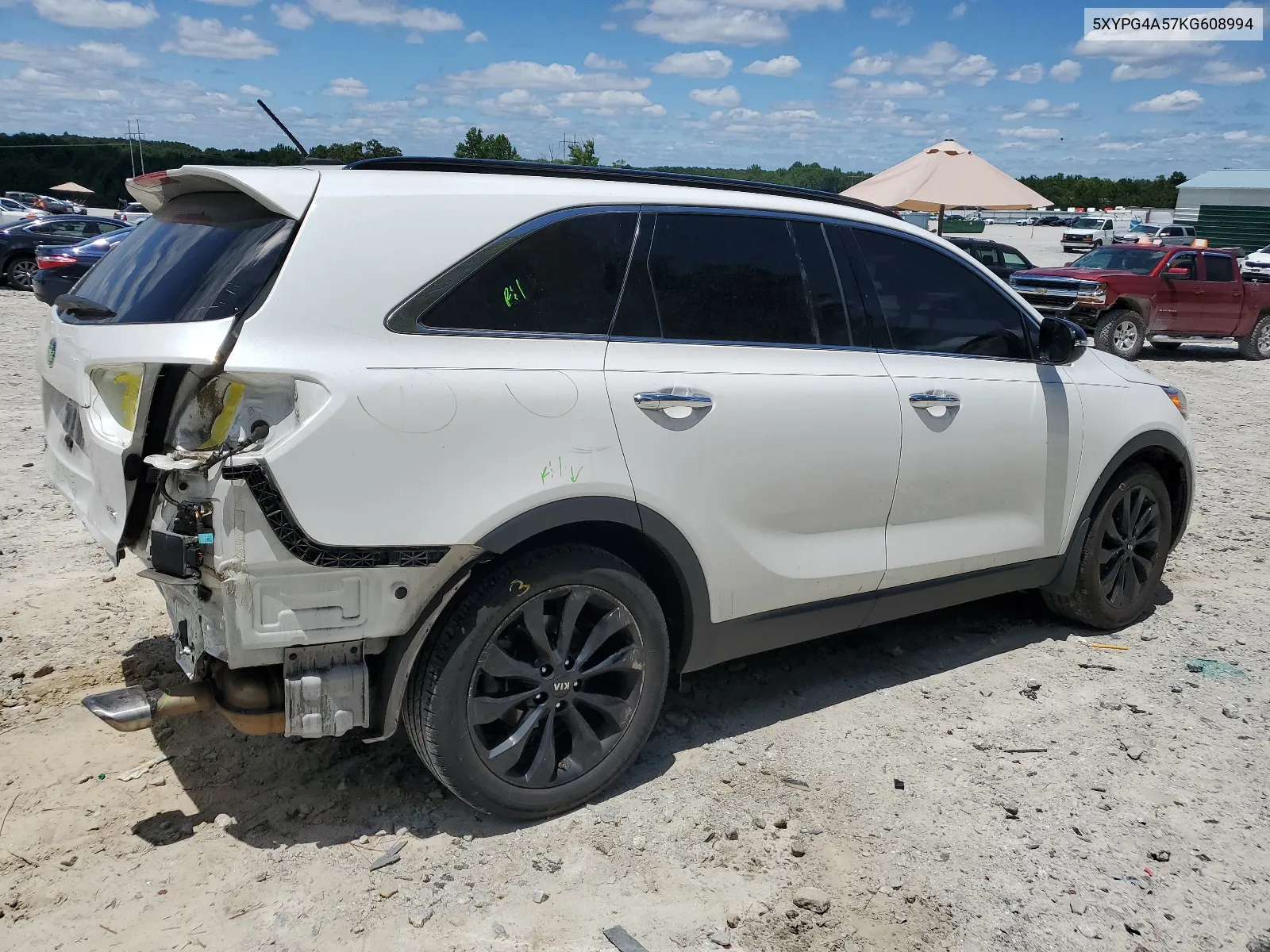 2019 Kia Sorento Lx VIN: 5XYPG4A57KG608994 Lot: 62667314