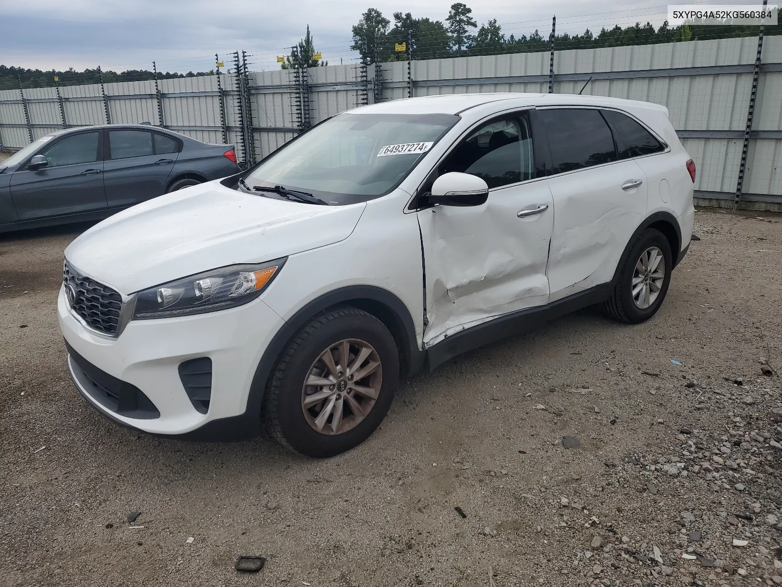 2019 Kia Sorento Lx VIN: 5XYPG4A52KG560384 Lot: 64937274