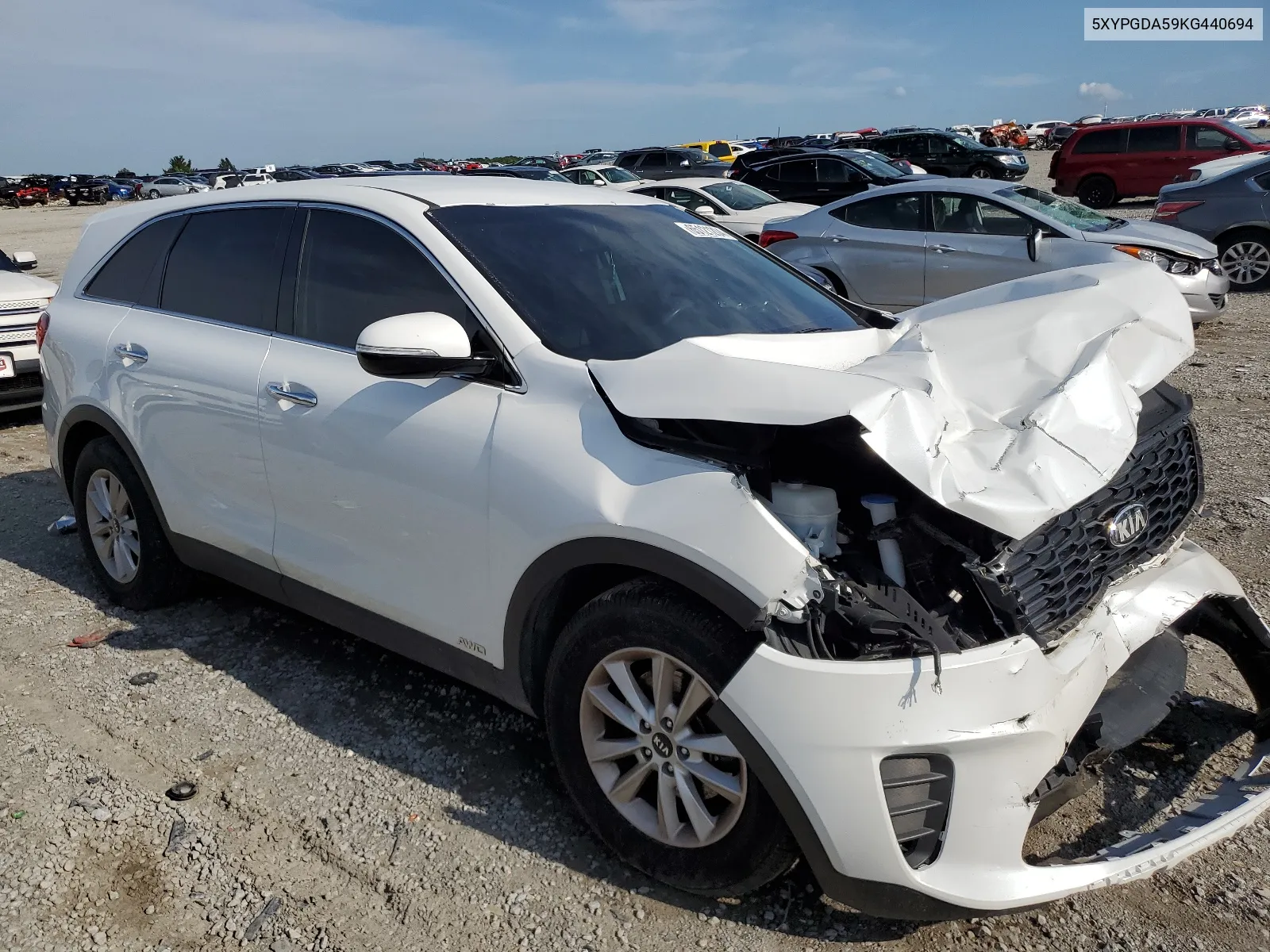 2019 Kia Sorento Lx VIN: 5XYPGDA59KG440694 Lot: 65121204