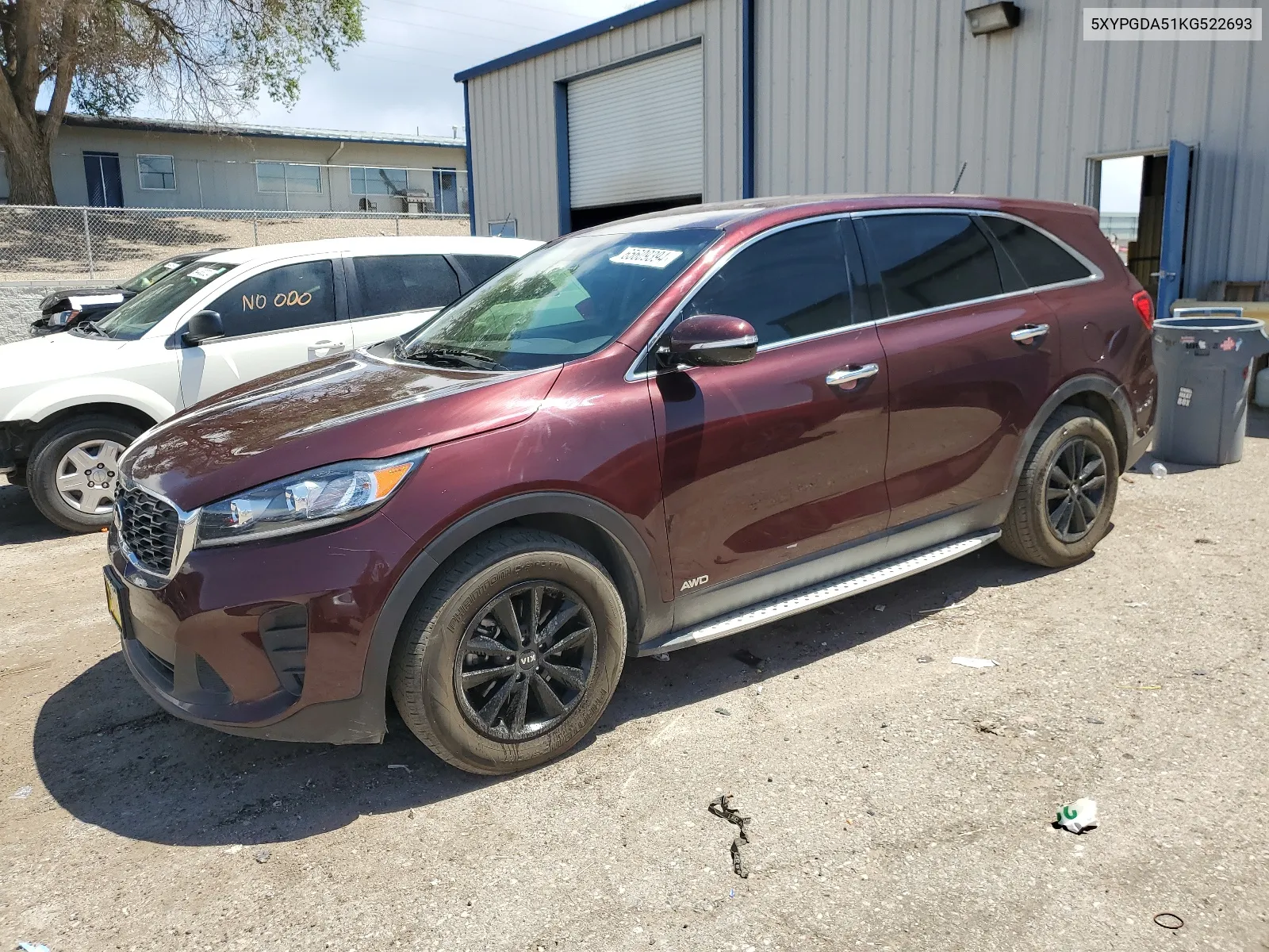 5XYPGDA51KG522693 2019 Kia Sorento Lx