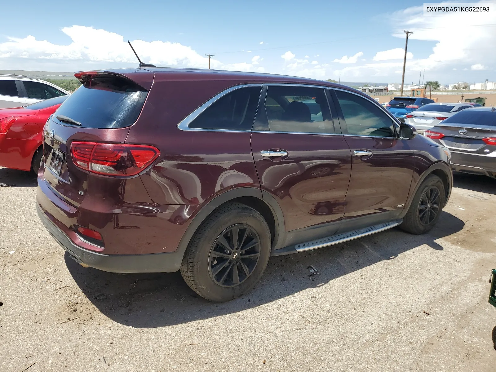 2019 Kia Sorento Lx VIN: 5XYPGDA51KG522693 Lot: 65609394