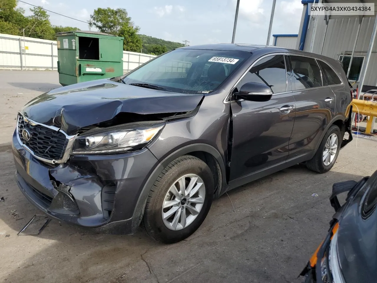 2019 Kia Sorento L VIN: 5XYPG4A3XKG434384 Lot: 65913734