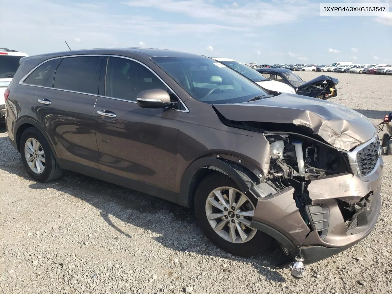 2019 Kia Sorento L VIN: 5XYPG4A3XKG563547 Lot: 66686804